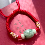 The Prosperity Drum – Burmese Jade String Bracelet