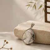Black Rutile Defence Pendant 012