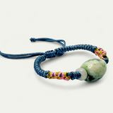 The Prosperity Drum – Burmese Jade String Bracelet